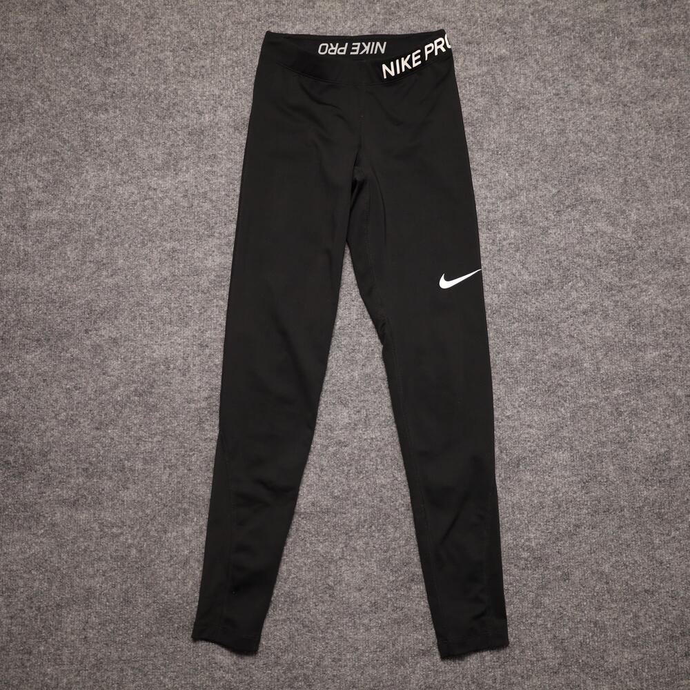 Nike Pro Dri-FIT Leggings Mens Small Black Compression Leggings Running Athletic